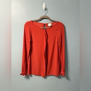Reiss‎ Orange Long Sleeve Blouse Women’s Size 0